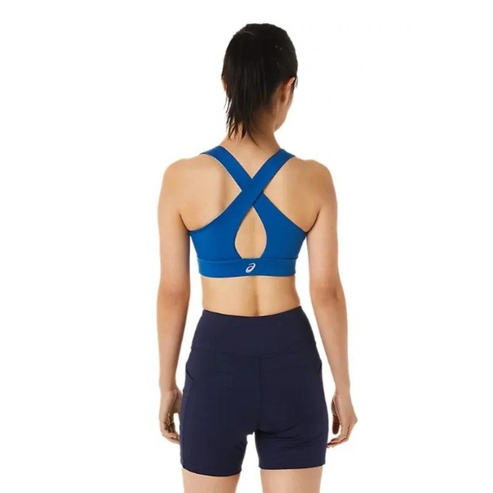 ASICS® (Women's XS) PR LYTE™‎ Sports Bra in Lake Drive/Clear Blue